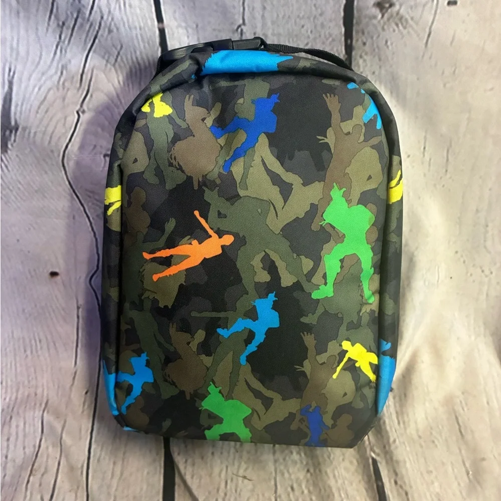 5/$20 Fortnite Zipper Pocket Lunch Box Bag Insulated Soft Side Multi Color‎ Camo